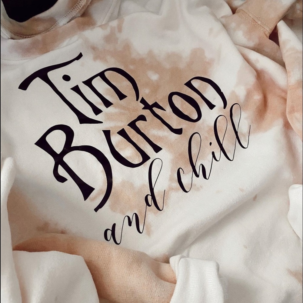 Tim Burton Halloween Tie Dye Sweatshirt
